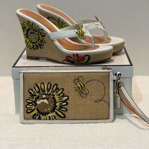 Coach Wristlet and Shoes - Size 6.5